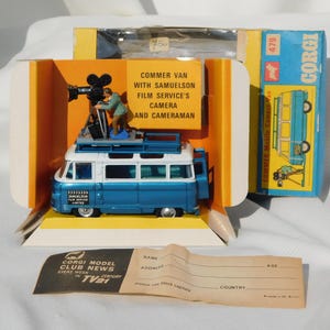 CORGI TOY 479 COMMER Van With Samuelson Film Service's Camera and