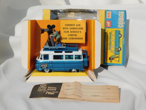 CORGI TOY 479 COMMER Van With Samuelson Film Service's Camera and