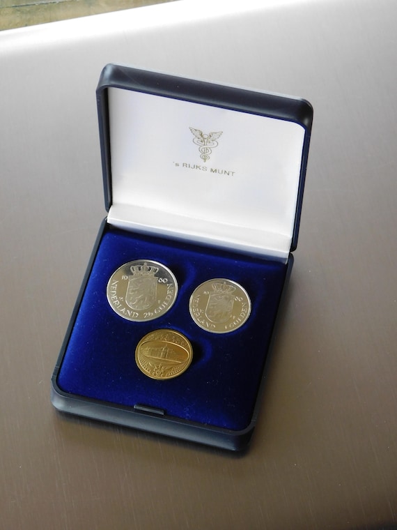 NETHERLANDS 1980 INAUGURAL SET. Official Coin Set 1980. Rijks Munt