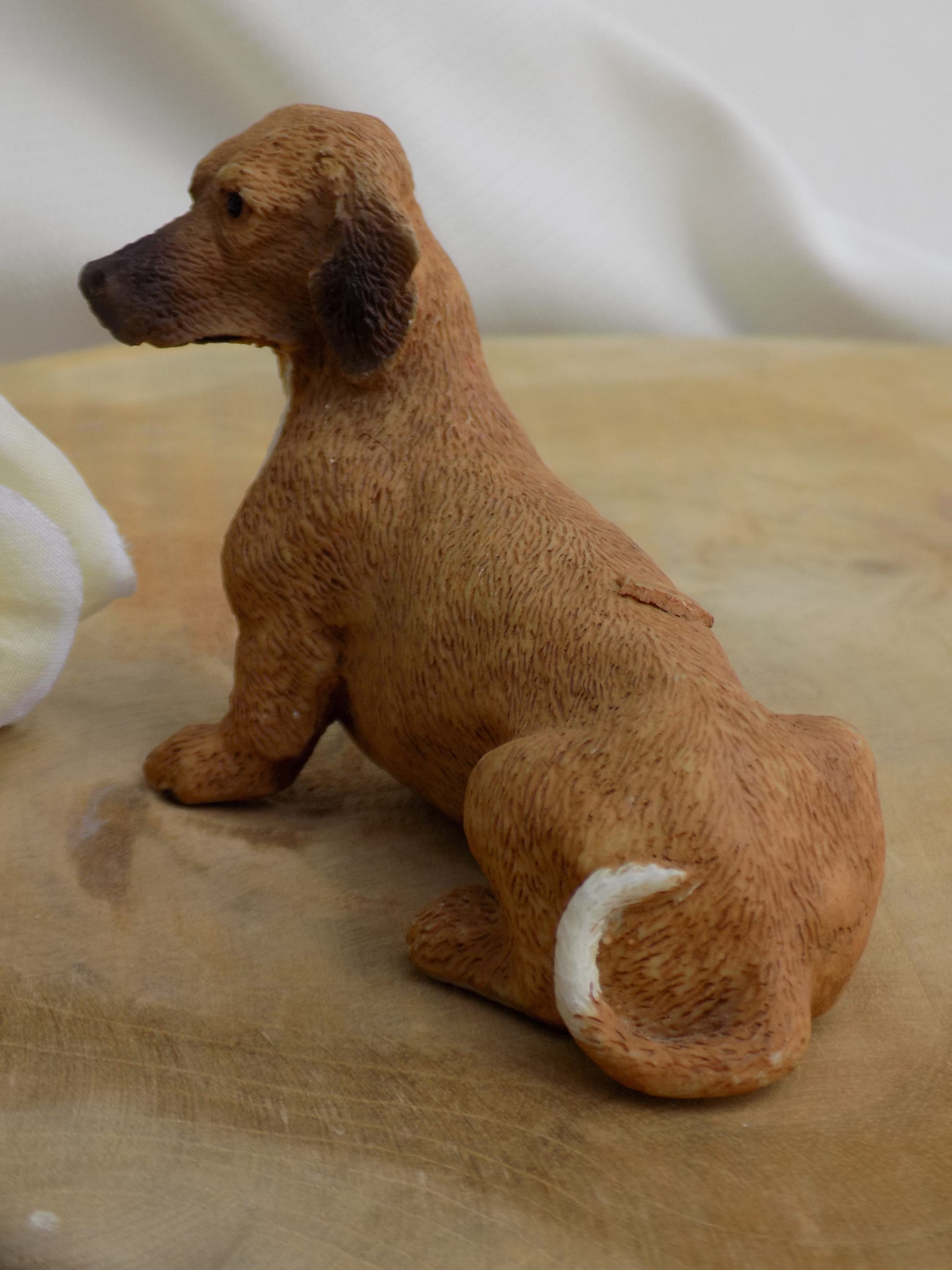 VINTAGE POLYRESIN DACHSHUND Dog Figurine.Collectable Dog Etsy