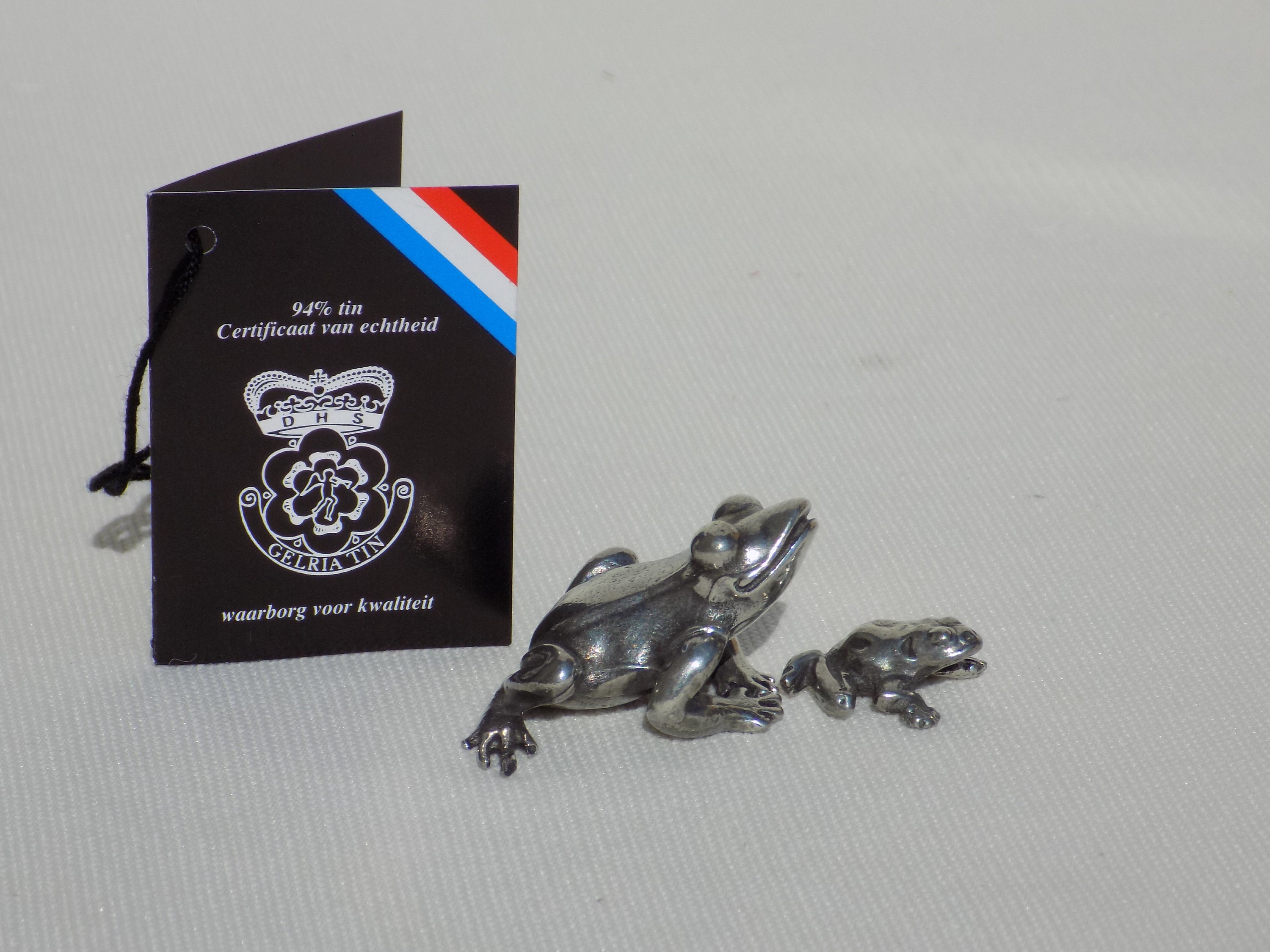 VINTAGE PEWTER FROGS.Gelria Tin.Pewter Frog Figurine.Vintage Etsy