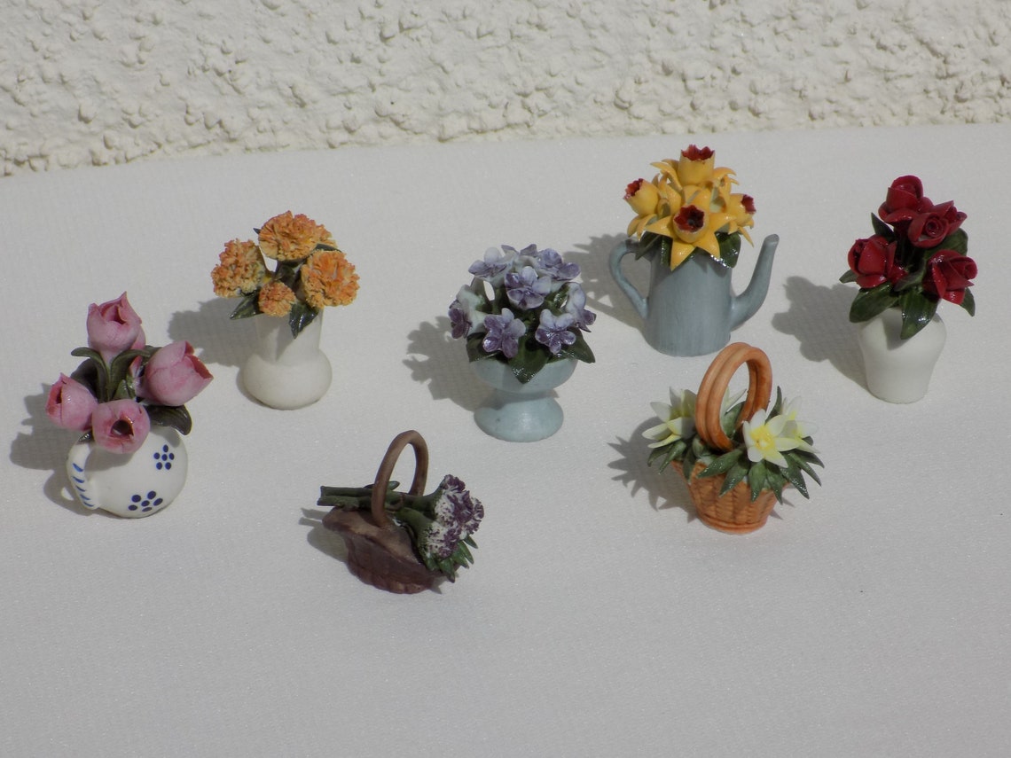 FLOWERS OF THE Year Carnation Miniature.franklin Mint Flower Etsy