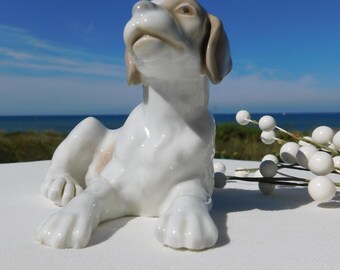 NAO BY LLADRÓ 磁器製犬の置物。廃盤となったNao By Lladróの動物の