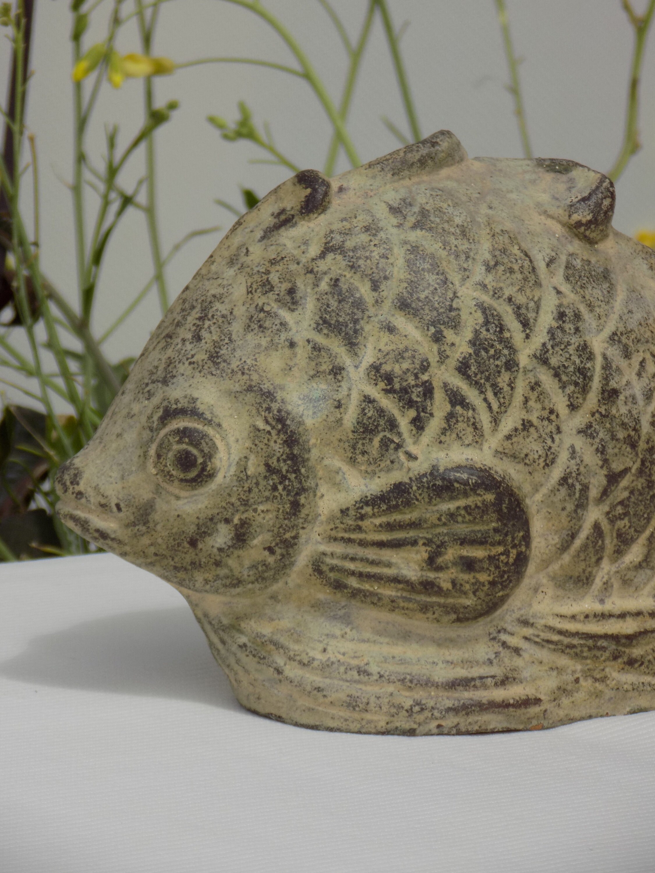 VINTAGE CERAMIC Fish.handmade Fish Figurine.animal Art Etsy