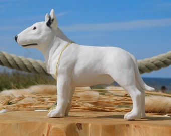 BULL TERRIER.ENGLISH Bully.Leonardo Collection Dog.Bullterrier.Bullterjer Statuette.Designed In England.Bully Lovers Gift Present.Dog Statue!