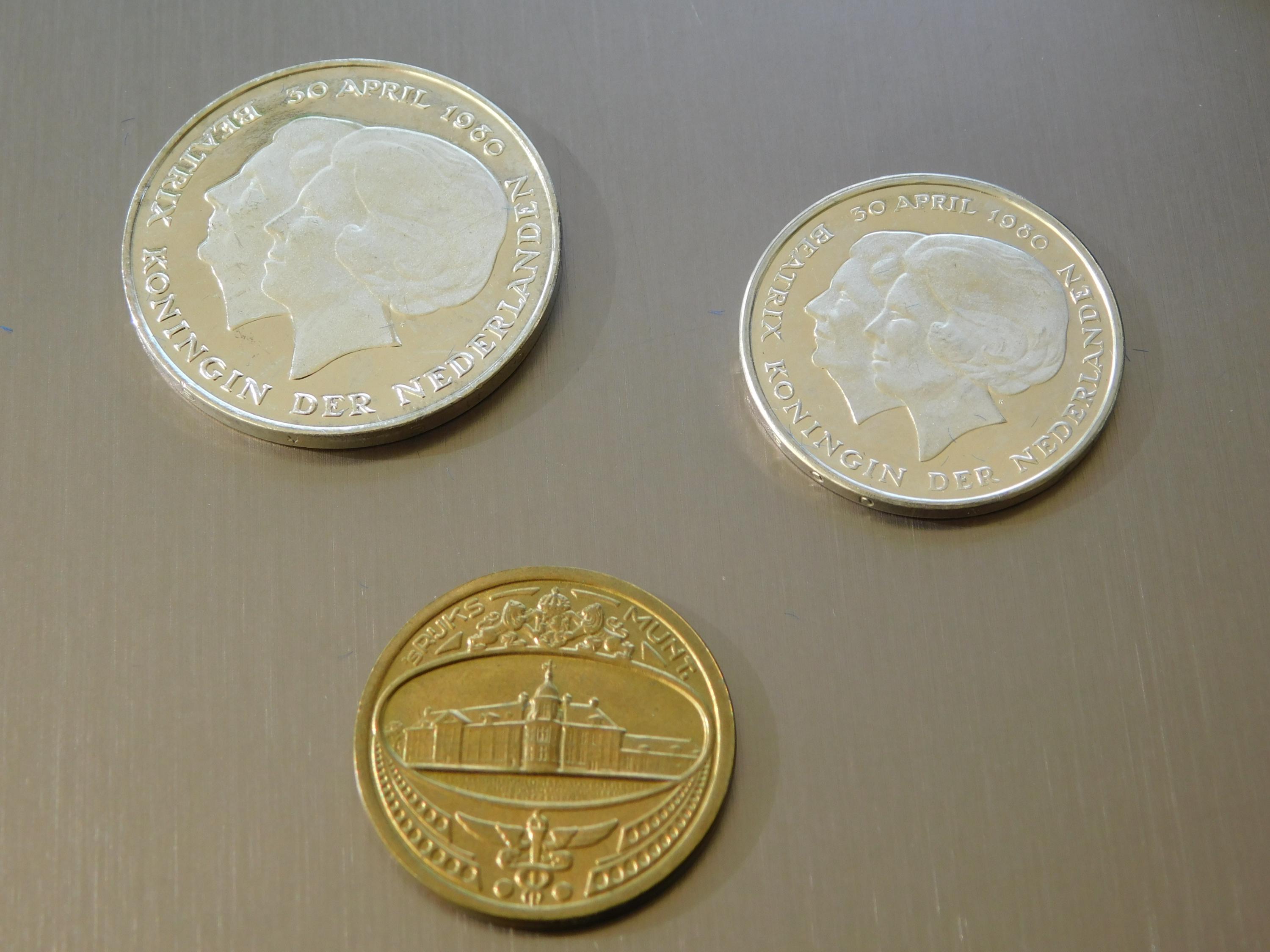 NETHERLANDS 1980 INAUGURAL SET. Official Coin Set 1980. Rijks Munt