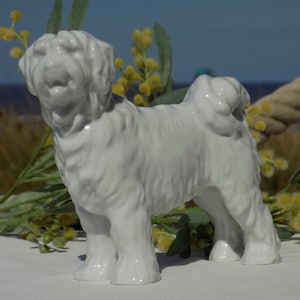 HEREND HUNGARIAN PULI Sheepdog Figurine #5318 By Gyula Maugsch.Hungarian Shepherd Dog.Hongaarse Herdershond.Collectible Herend Dog.Art Craft