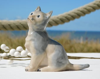 【夏休み特価】猫の置物　ヴィンテージ　イタリア製　希少 夏休み特価】猫の置物 ヴィンテージ イタリア製 希少 夏休み特価