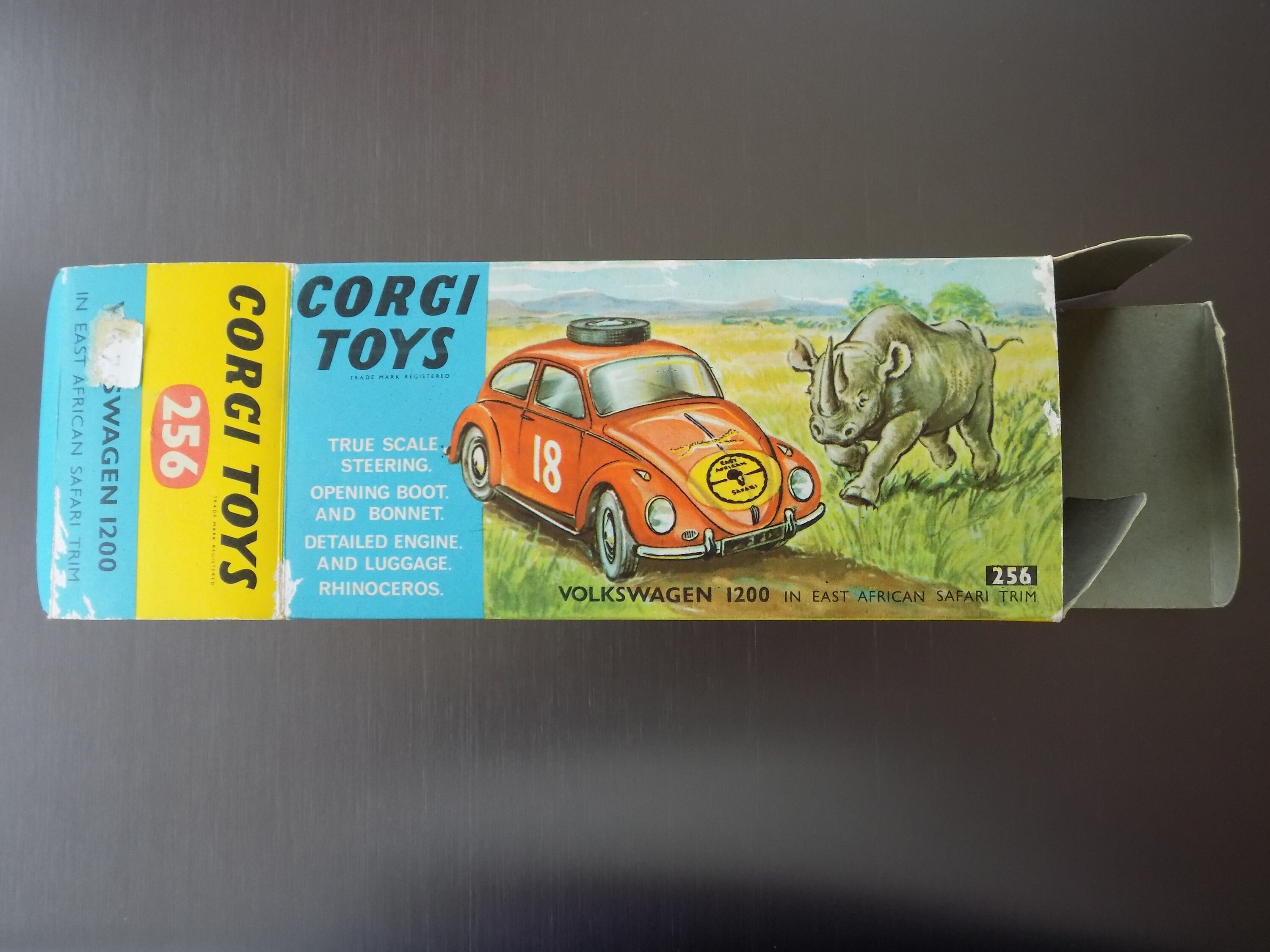 【中古】CORGI TOYS VOLKSWAGEN CORGI TOYS 256 VOLKSWAGEN 1200 in East African Safari Trim