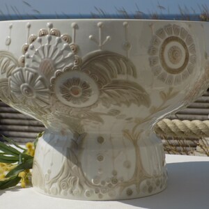 Vase Art Déco Lladró Porcelaine Blanche - Design Julio Fernández (1971-1974) Floral 9x4