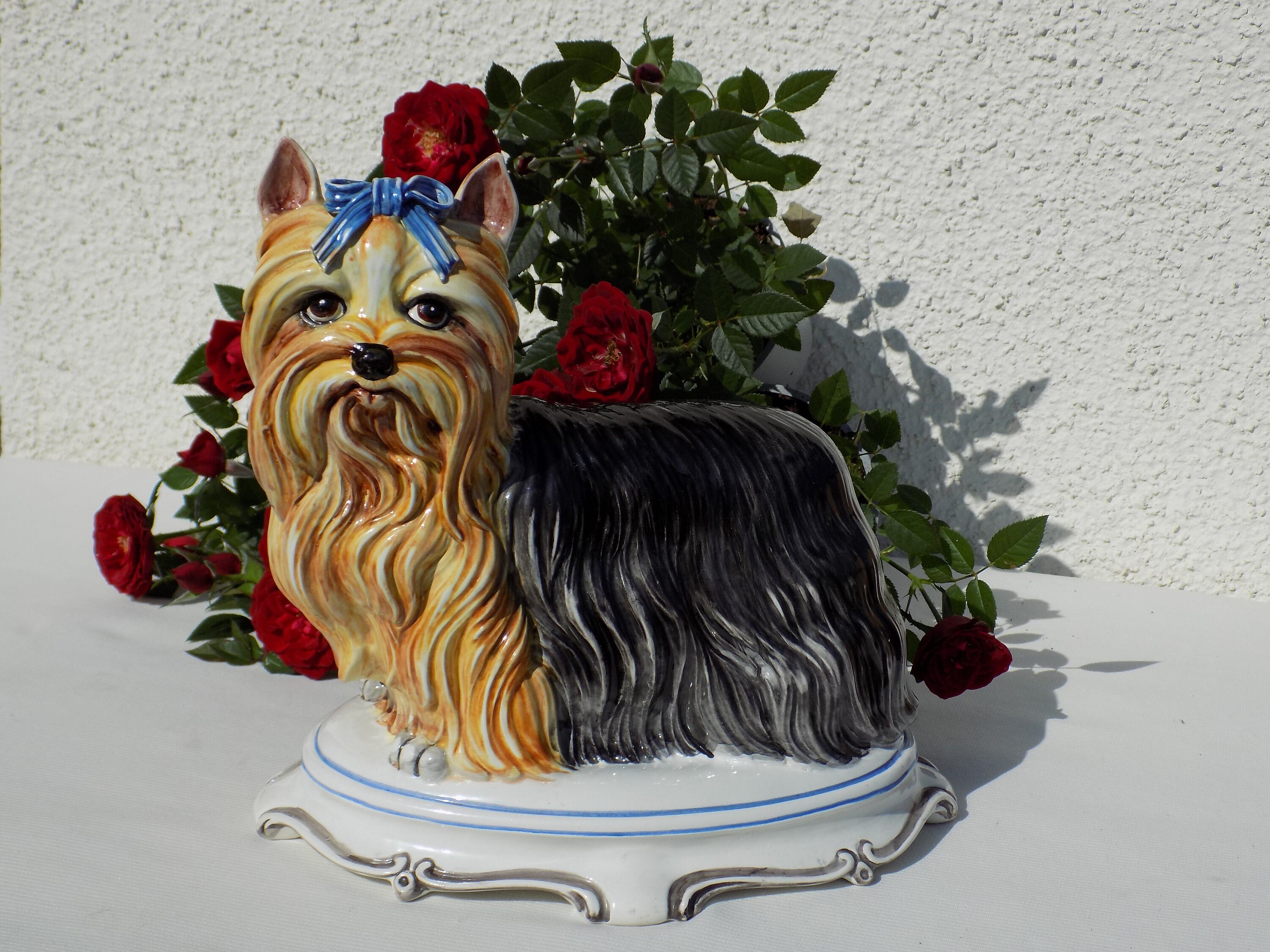 VINTAGE CERAMIC YORKSHIRE Terrier Figurine.c.s.m. Italy Etsy