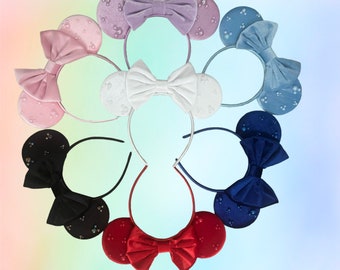 Velvet Pearl Mouse Head Ears