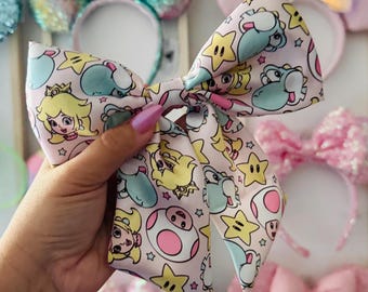 Just Peachy Pastel Pink Satin Bow