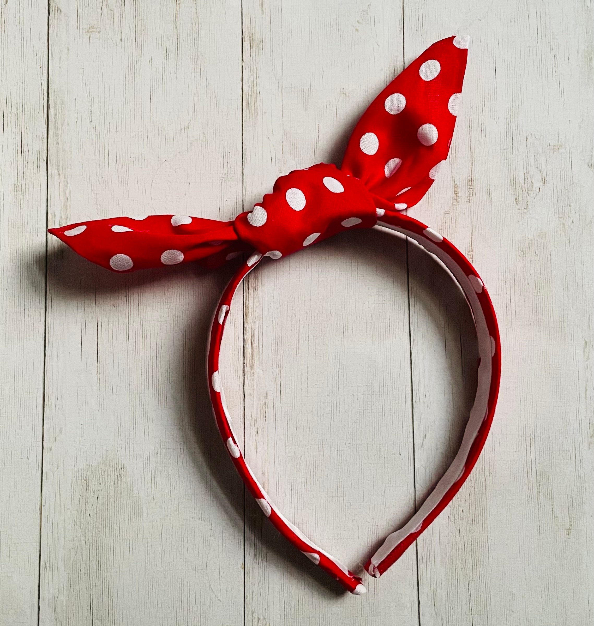Polka Dot Topknot Headbands Etsy