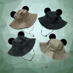 Distressed Safari Mouse Ear Hat
