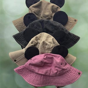 Distressed Safari Mouse Ear Hat