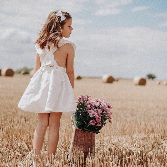 frill pinafore dress