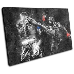 UFC MMA Jon Jones Dominick Reyes Sports SINGLE  Canvas Art Print Box Framed Picture Wall Hanging