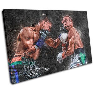 Boxing Grunge Roman TJ Doheny Sports SINGLE  Canvas Art Print Box Framed Picture Wall Hanging