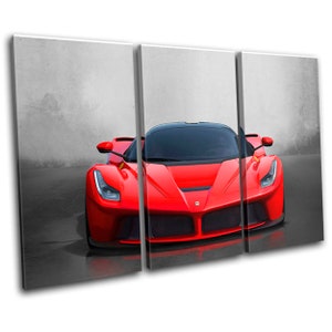 La Ferrari Exotic Hyper Supercar Cars Canvas Art Print Box Framed Picture Wall Hanging
