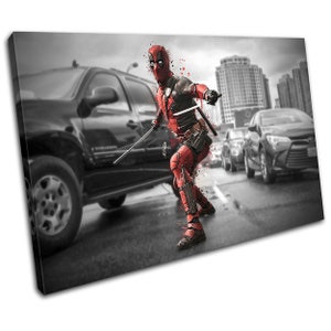 Deadpool Movie Superhero Poster Ryan Reynolds Movie Greats Canvas Art Print Box Framed Picture Wall Hanging