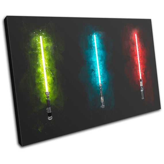 Space Wars Movie Big Encounter Laser Saber Canvas Print Movie 