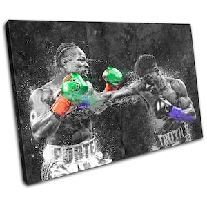 Boxing Grunge Spence Porter Sports SINGLE  Canvas Art Print Box Framed Picture Wall Hanging