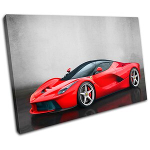 La Ferrari Exotic Hyper Supercar Cars Canvas Art Print Box Framed Picture Wall Hanging