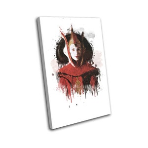 Padme Amidala Starwars Movie Greats SINGLE  Canvas Art Print Box Framed Picture Wall Hanging