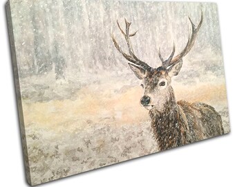Murals XXL Stag Vintage Canvas Pictures Wild Animal Art Print g-c-0060-b-b Murals XXL Stag Vintage Canvas Pictures Wild Animal Art Print g-c-0060-b-b