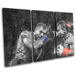 Boxing Derevyanchenko GGG Sports TREBLE  Canvas Art Print Box Framed Picture Wall Hanging