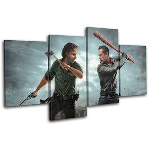 The Walking Dead Television Show TV Canvas Art Print Box Framed Picture Wall Hanging