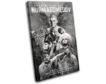 Khabib Nurmagomedov UFC MMA Sports SINGLE  Canvas Art Print Box Framed Picture Wall Hanging