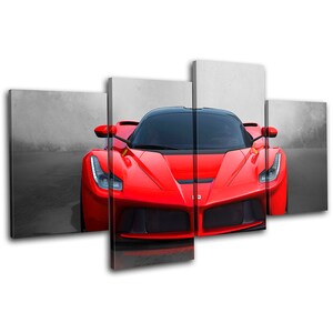 La Ferrari Exotic Hyper Supercar Cars Canvas Art Print Box Framed Picture Wall Hanging