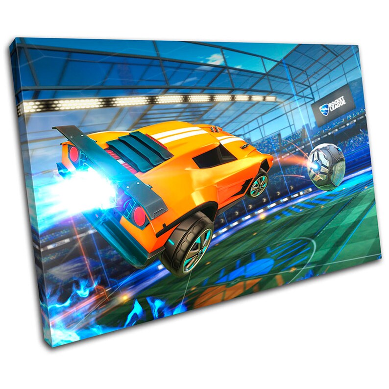 Rocket League Gamer Gaming SINGLE Canvas Art Print Box Framed Etsy