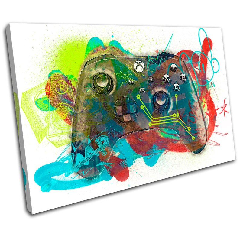 Xbox Series X Graffiti Gamer Gaming SINGLE Canvas Art Print Etsy
