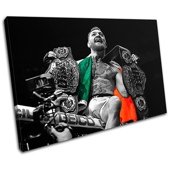 Conor McGregor UFC Pop Art Comic Sports SINGLE Canvas Art Print Box Image encadree Tenture murale Etsy France