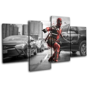 Deadpool Canvas Art | Superhero Movie Wall Hanging