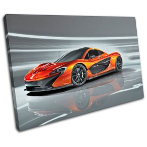 Mclaren P1 Exotic Hyper Supercar Cars Canvas Art Print Box Framed Picture Wall Hanging