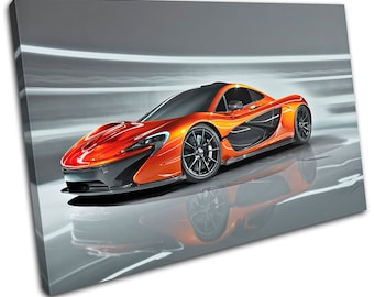 Mclaren P1 Exotic Hyper Supercar Cars Canvas Art Print Box Framed Picture Wall Hanging