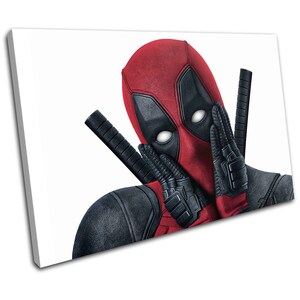 Deadpool Movie Superhero Poster Ryan Reynolds Movie Greats Canvas Art Print Box Framed Picture Wall Hanging