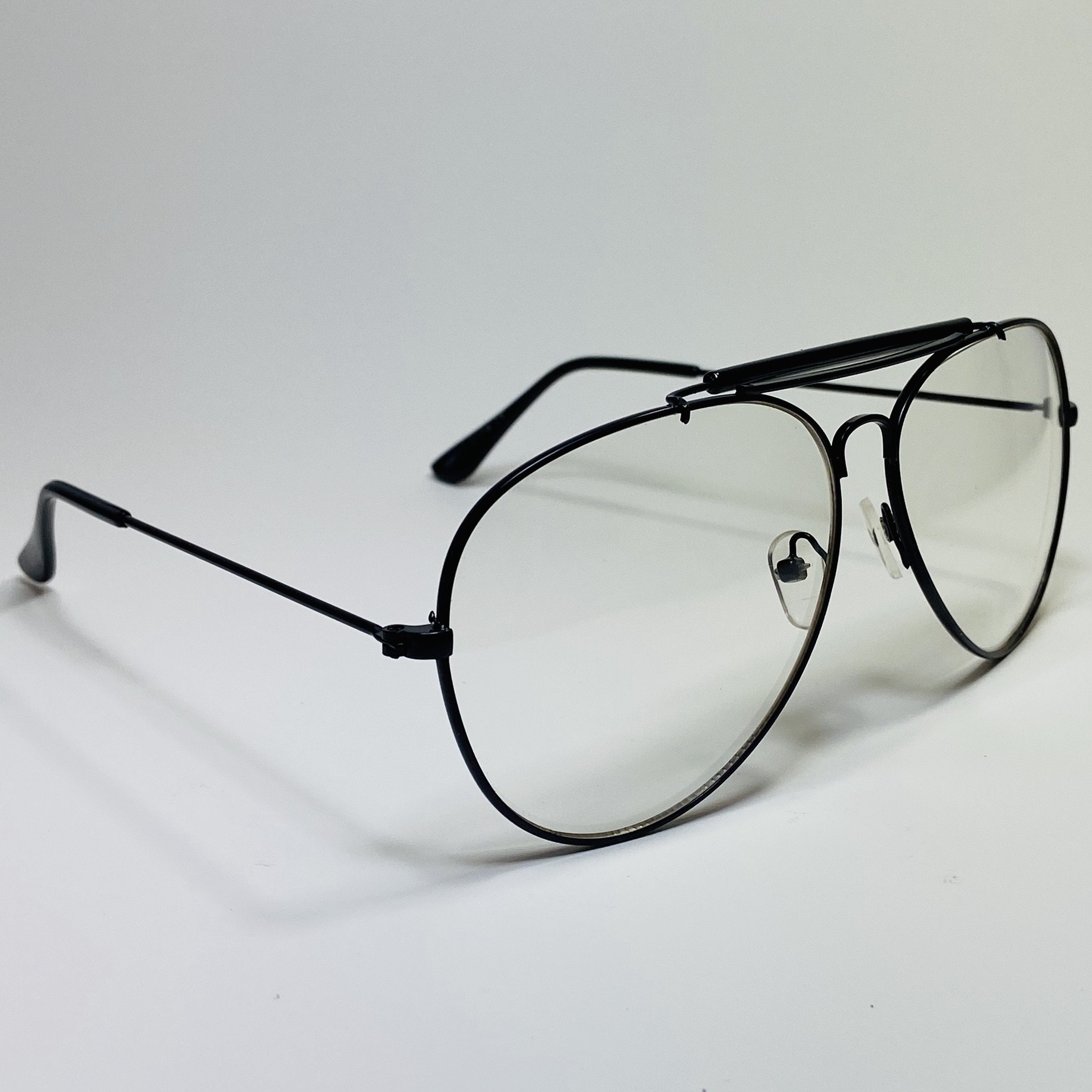 Fake clear cheap aviator glasses