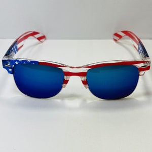6026 Brow Line American Flag Sunglasses Novelty - Etsy