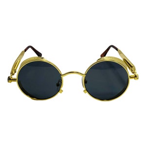 6094 | Round Steampunk Sunglasses