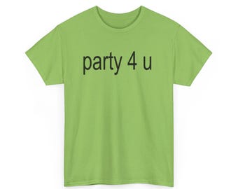 T-shirt Party 4 u - T-shirt gosse vert citron