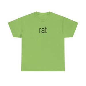 Rat t-shirt - Brat lime green t-shirt