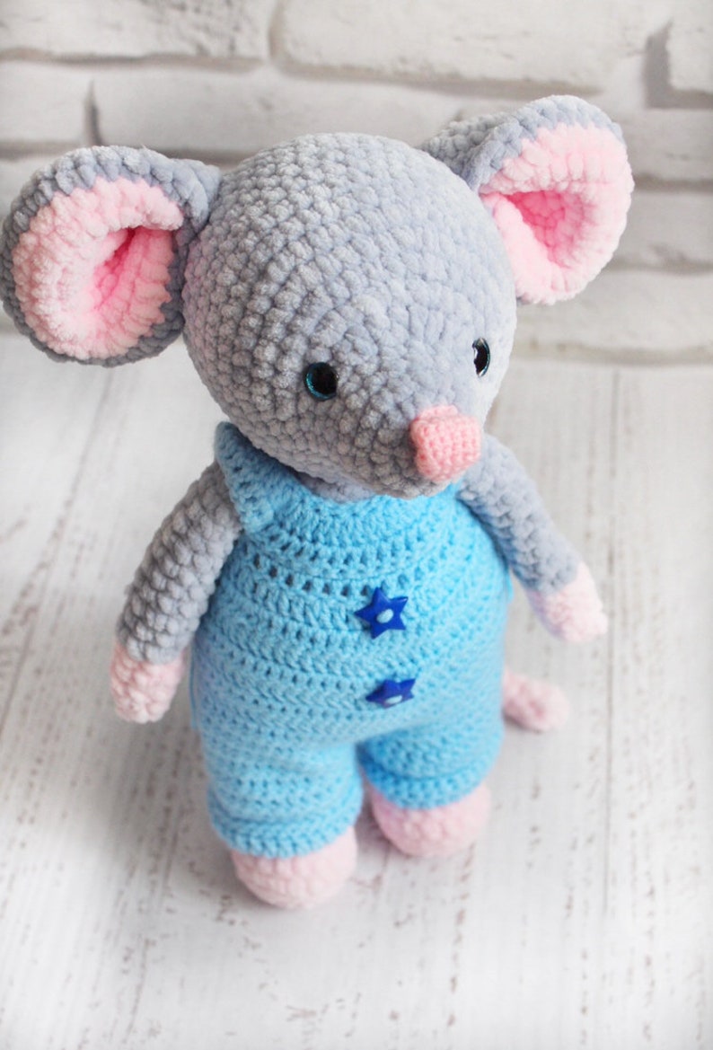 Mouse toy crochet mouse boy as eco Christmas gift for baby Etsy