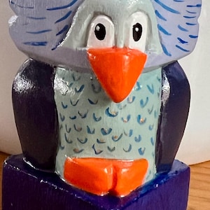wooden Owl figurine
