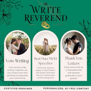 Personalisierte Hochzeitsgelübde & Zeremonie Schreibservice (Beratung)