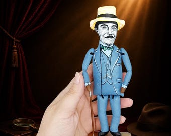 Classic Mystery Detective Figurine | Handmade Vintage Detective Gift Decor